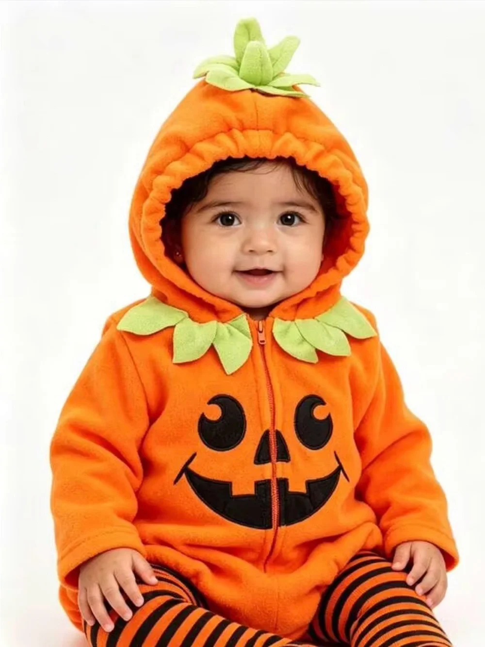 ADORABLE ORANGE 🎃 BABY PUMPKIN 🎃 HALLOWEEN COSTUME SIZE 12-18 MO (80) 🌟EUC🌟